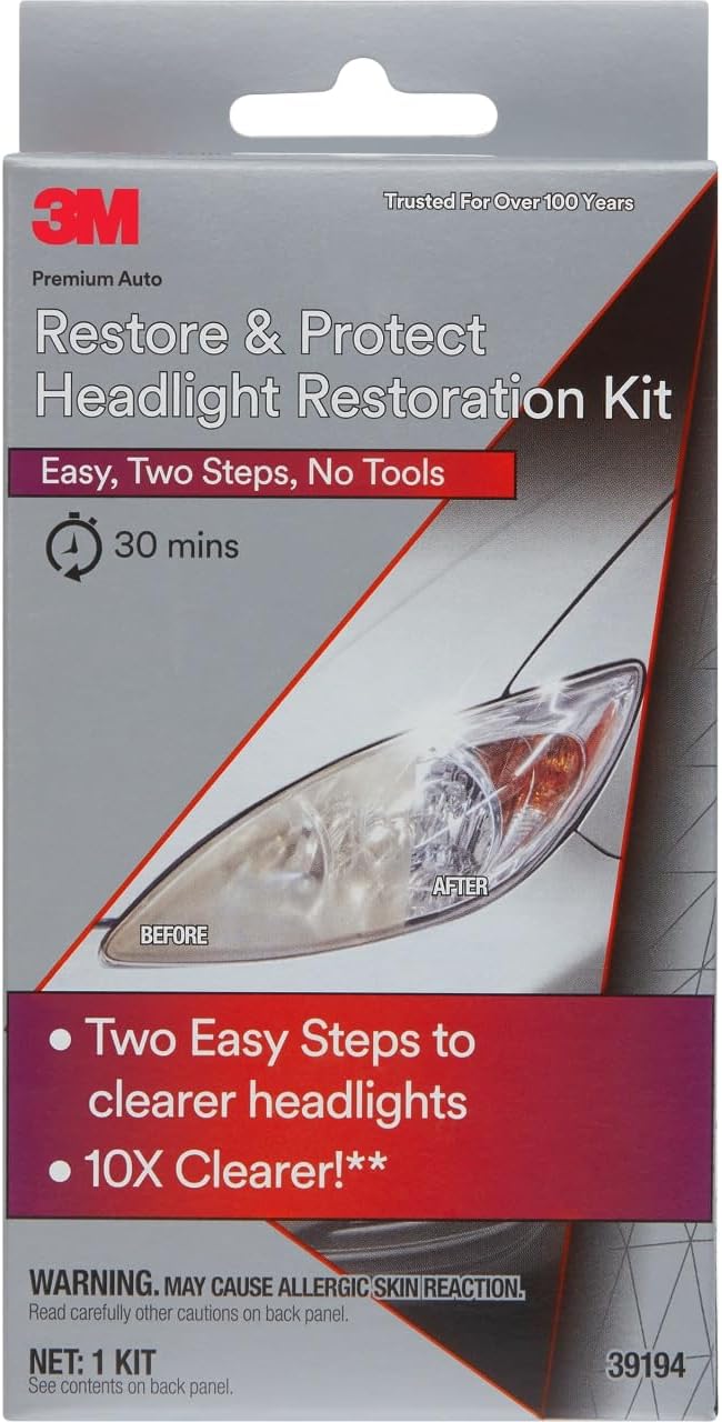 3M Auto Restore and Protect Headlight Restoration Kit (39194)