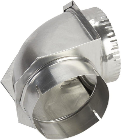 Whirlpool 4396006RW Genuine OEM 90-Degree Dryer Vent Elbow, 4 Inch Aluminum