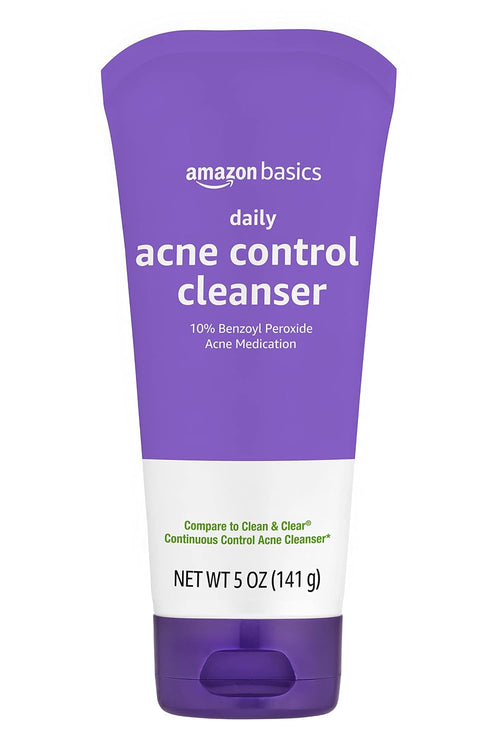 Amazon Basics Daily Acne Control Cleanser 10% Benzoyl Peroxide 5 oz (141 g)