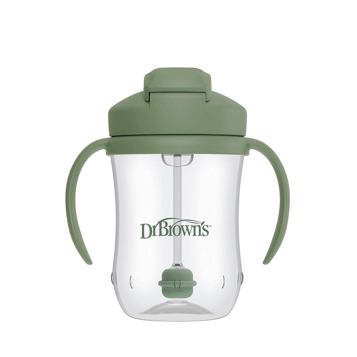 Dr. Brown's Milestones Baby's First Straw Cup, Olive Green - view 6