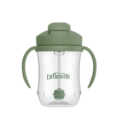 Dr. Brown's Milestones Baby's First Straw Cup, Olive Green - view 6