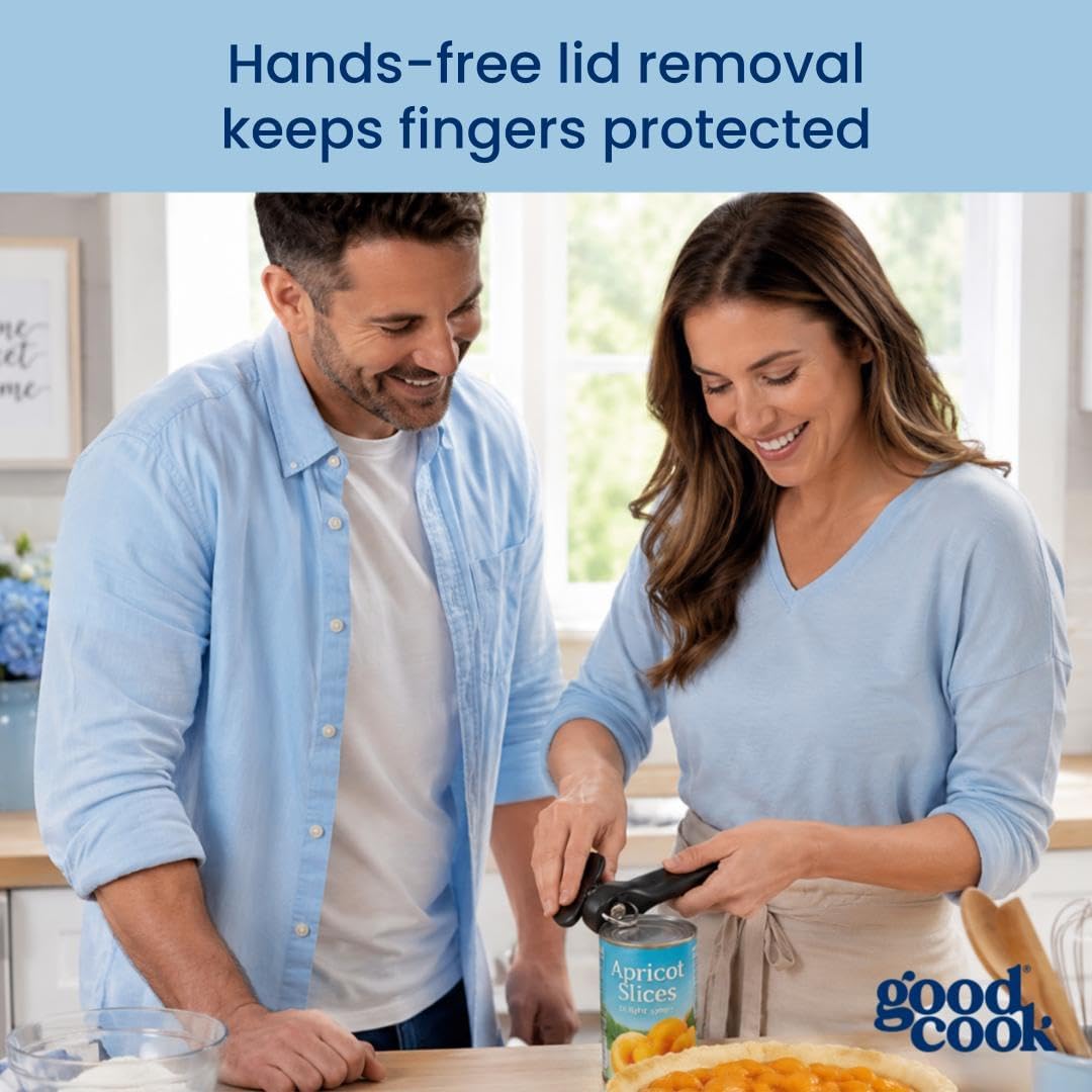 GoodCook Safe-Cut Can Opener with Easy Turn Knob, Black - view 5