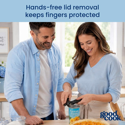 GoodCook Safe-Cut Can Opener with Easy Turn Knob, Black - view 5