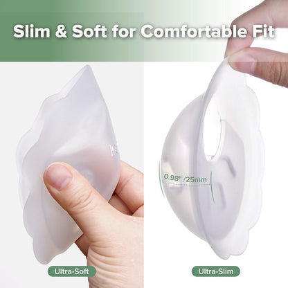 haakaa Petal Soft Silicone Milk Collector for Breastfeeding, 2 Count - view 3