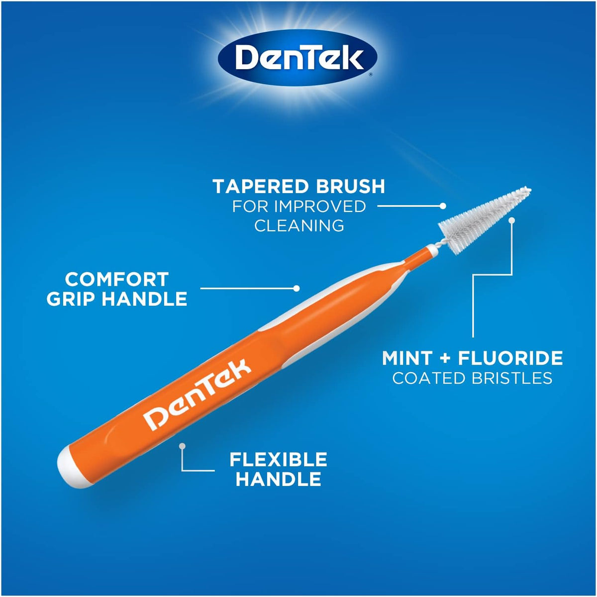 DenTek Easy Brush Interdental Cleaners Standard, 16 Count, Pack of 3 - view 3