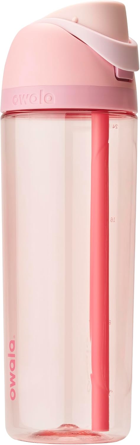 Owala FreeSip Tritan Water Bottle 25oz, Rose Quartz