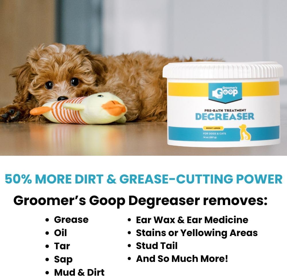 Groomer's GOOP Pre-Bath Pet Degreaser Cream 14 oz Can - view 6