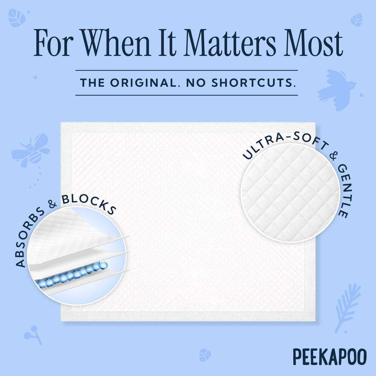Peekapoo Disposable Baby Changing Pad Liners, 50 Pack - view 3