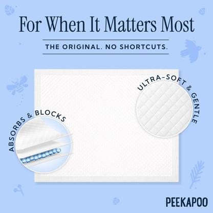 Peekapoo Disposable Baby Changing Pad Liners, 50 Pack - view 3