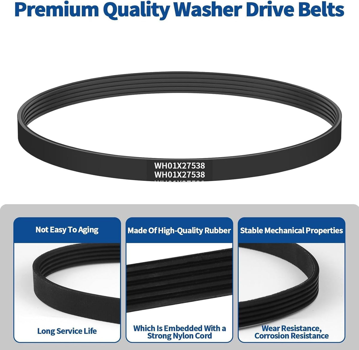 GE WH01X27538 Washer Drive Belt - view 4