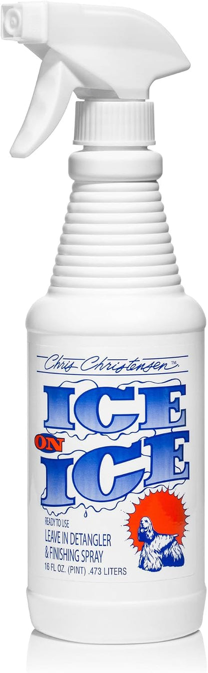Chris Christensen Ice on Ice Detangler and Finishing Dog Spray 16 oz