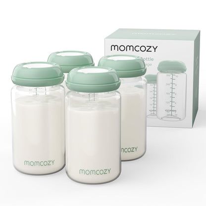 Momcozy Natural Wide-Neck Baby Bottles, 11 oz (330 ml), BPA-Free