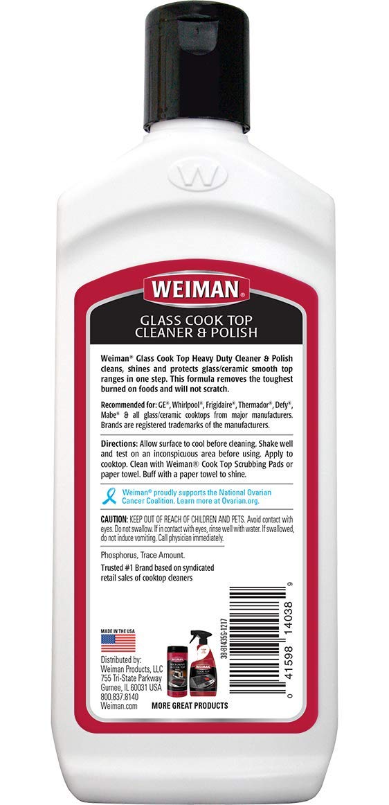 Weiman Glass Cook Top Heavy Duty Cleaner and Polish, 10 oz - view 2