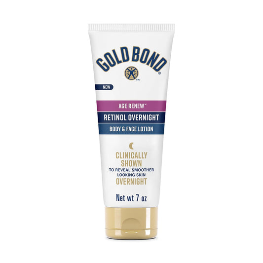 Gold Bond Age Renew Retinol Overnight Body & Face Lotion, 7 oz