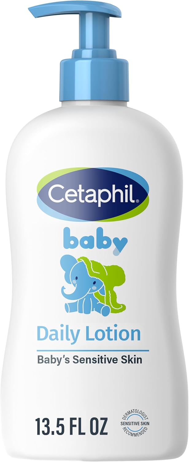 Cetaphil Baby Daily Lotion with Organic Calendula, 13.5 fl oz