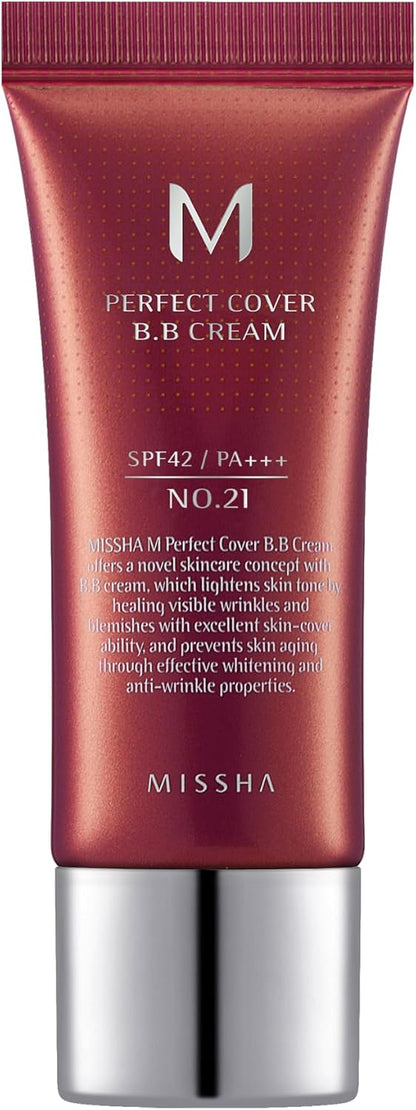 MISSHA M Perfect Cover BB Cream SPF42 No.21 Light Beige 20ml