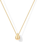 PAVOI 14K Gold Plated Dainty Pendant Necklace, Yellow Gold, Y