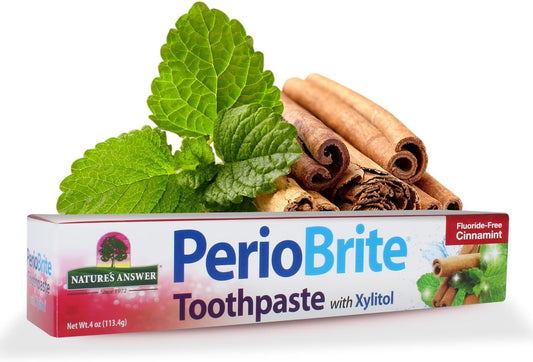 Nature's Answer PerioBrite Toothpaste Cinnamon 4 oz, Pack of 2