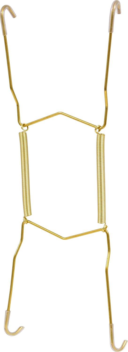 Hillman Soft Tip Metal Plate Hanger, 8-11 in, Brass — product view
