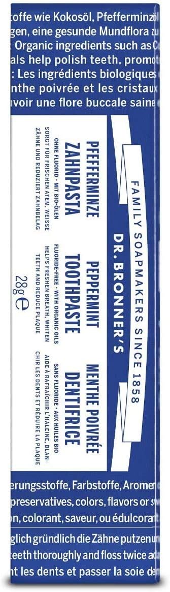 Dr. Bronner's Peppermint Toothpaste 5 oz, Pack of 2 - view 2
