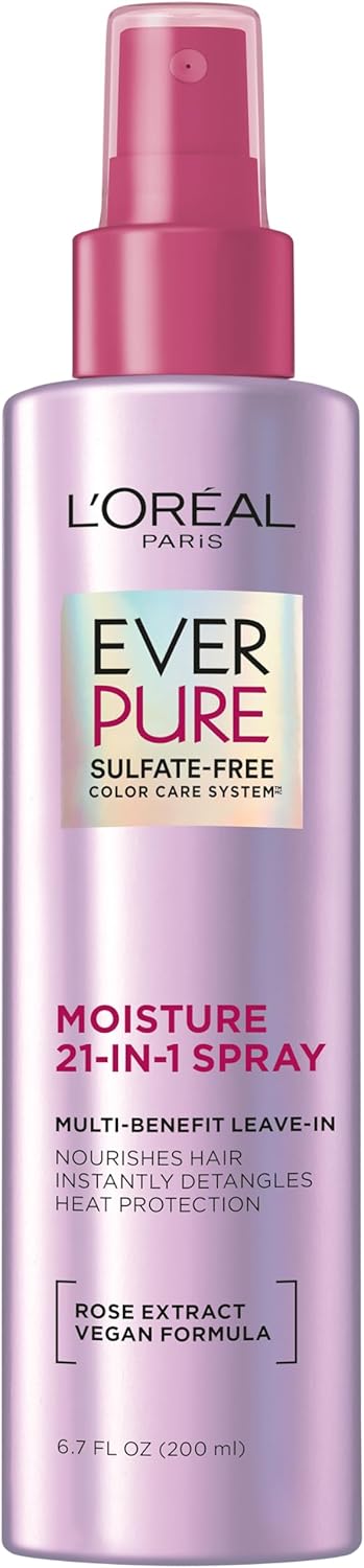 L'Oreal Paris EverPure 21-in-1 Leave-In Conditioner Spray, 6.8 fl oz — product view