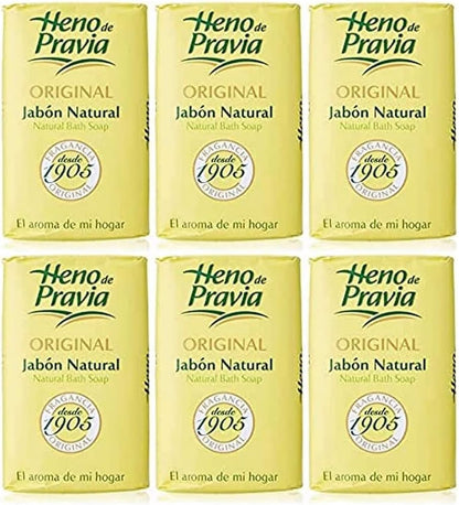 Heno de Pravia Soap Bars 4 oz Each, Set of 6