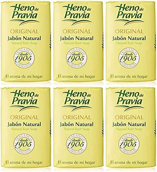 Heno de Pravia Soap Bars 4 oz Each, Set of 6