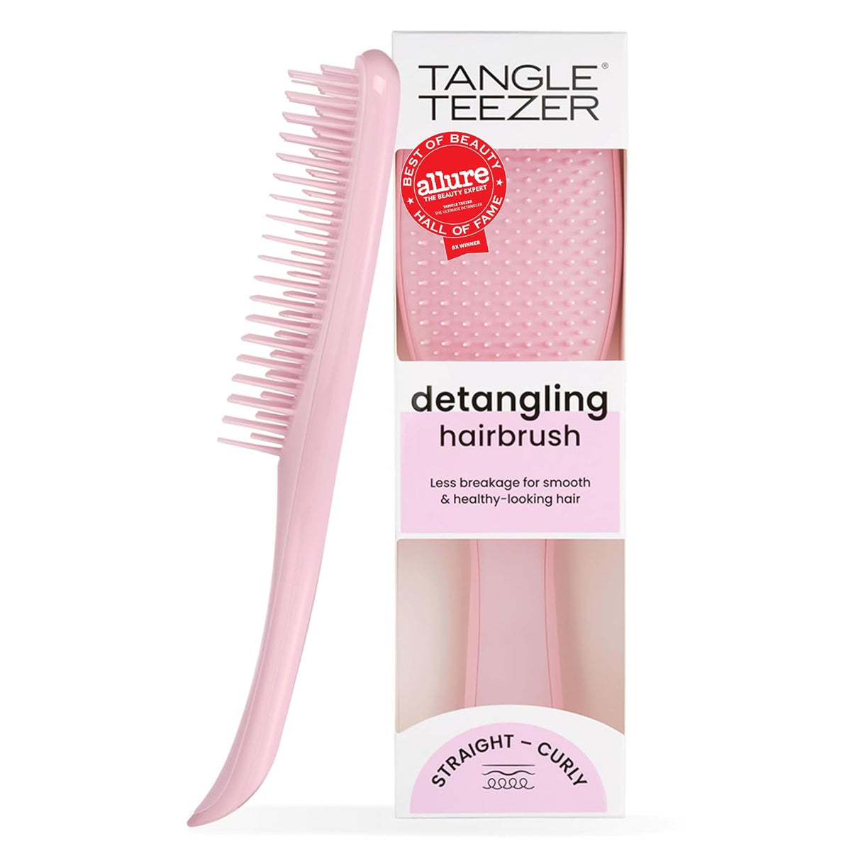 Tangle Teezer Ultimate Detangler Brush, Straight to Wavy, Millennial Pink — product view