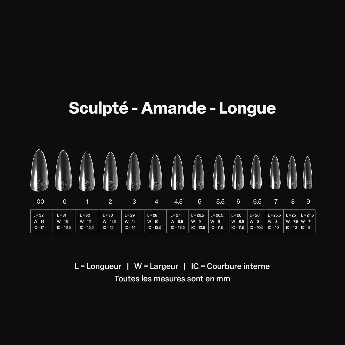 Après Gel-X Sculpted Almond Long Nail Tips Box, 280 Count - view 4