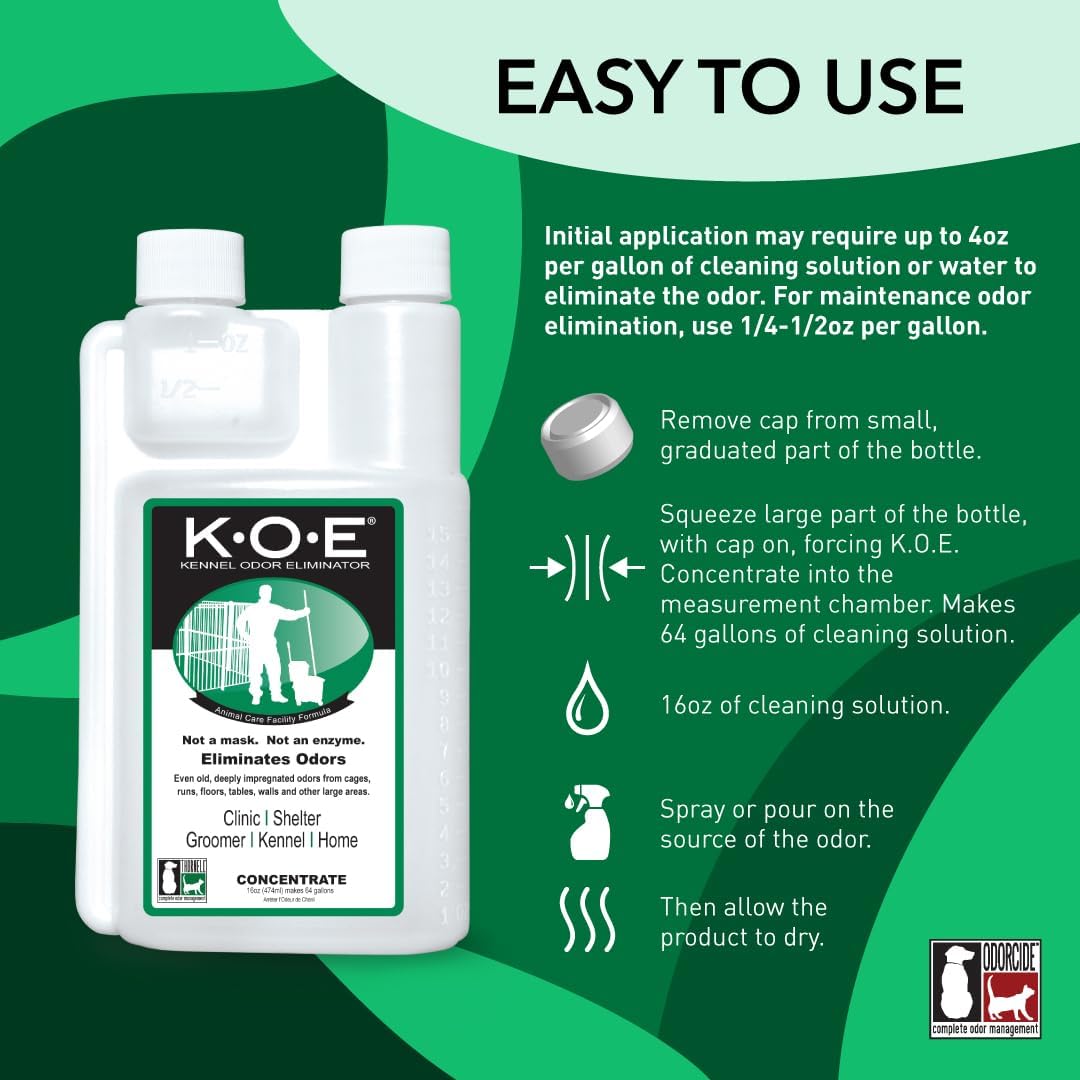 Odorcide Thornell KOE Kennel Odor Eliminator Concentrate 16 oz — alternate product view