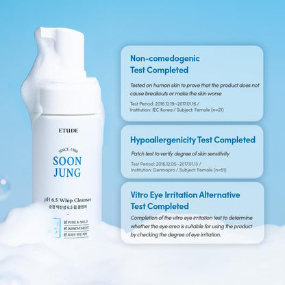 Etude SoonJung pH 6.5 Whip Cleanser 5.07 fl oz - view 6