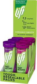 Lift Fast Acting Glucose Tablets, Mixed Berry, 6 Tubs of 10