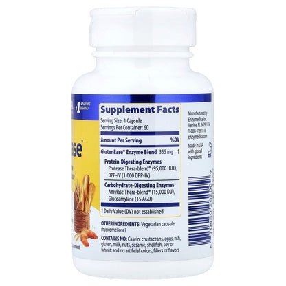 Enzymedica GlutenEase Digestive Enzyme Capsules, 60 Capsules - view 2