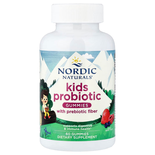 Nordic Naturals Kids Probiotic Gummies, Great Berry, 60 Gummies