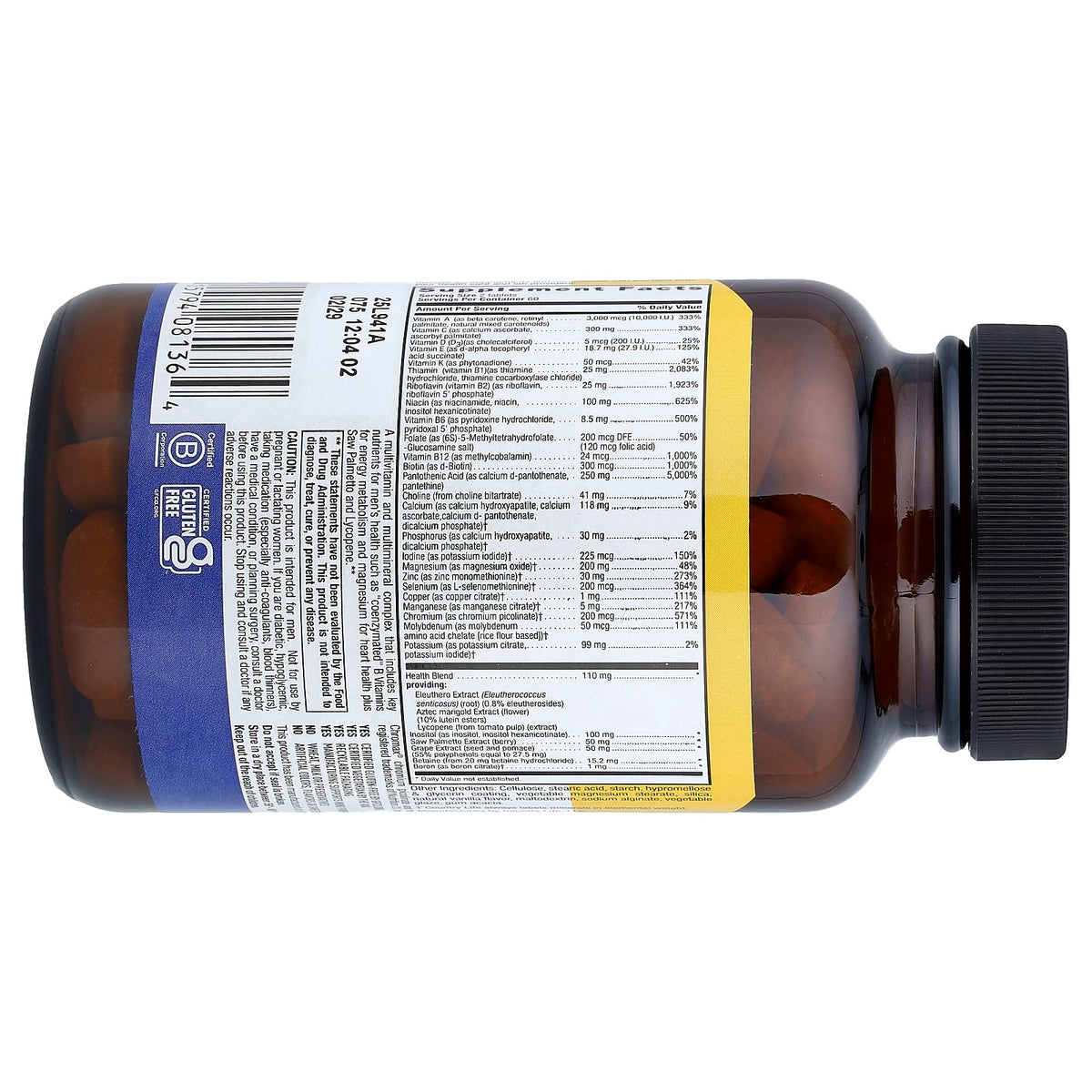 Country Life Max for Men Multivitamin & Mineral Complex, 120 Tablets - view 2