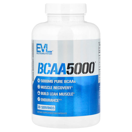 EVLution Nutrition BCAA5000, 240 Capsules