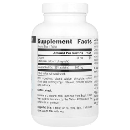 Source Naturals Guarana Energizer 900 mg, 200 Tablets - view 2