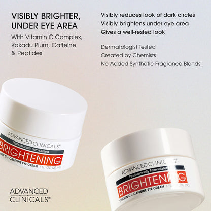 Advanced Clinicals Firming & Brightening Eye Cream Set, 2 × 30 ml (1 fl oz) - view 6