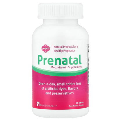 Fairhaven Health Peapod Prenatal Multivitamin Supplement, 60 Tablets