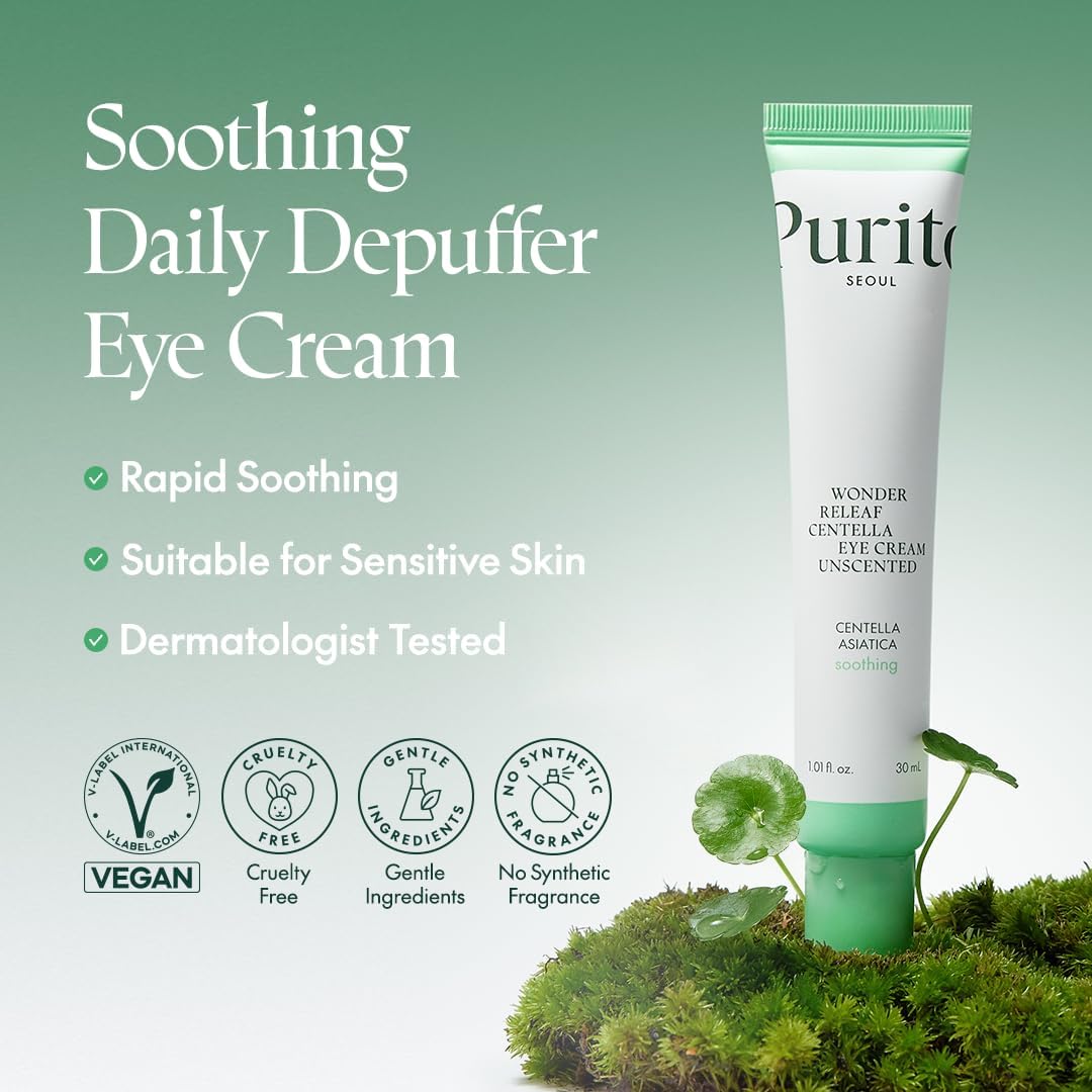 Purito Centella Unscented Eye Cream for Sensitive Skin 30 ml (1 fl oz) — alternate product view