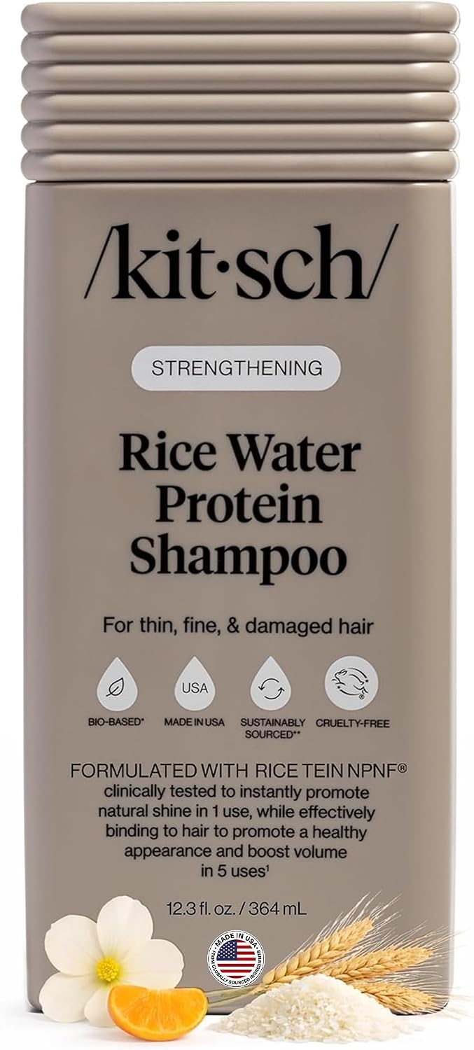 Kitsch Rice Water Protein Strengthening Shampoo 12 oz