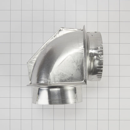 Whirlpool 4396006RW Genuine OEM 90-Degree Dryer Vent Elbow, 4 Inch Aluminum - view 2
