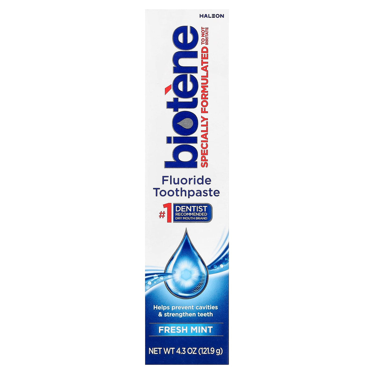 Biotene Fluoride Toothpaste, Fresh Mint, 121.9 g — alternate product view