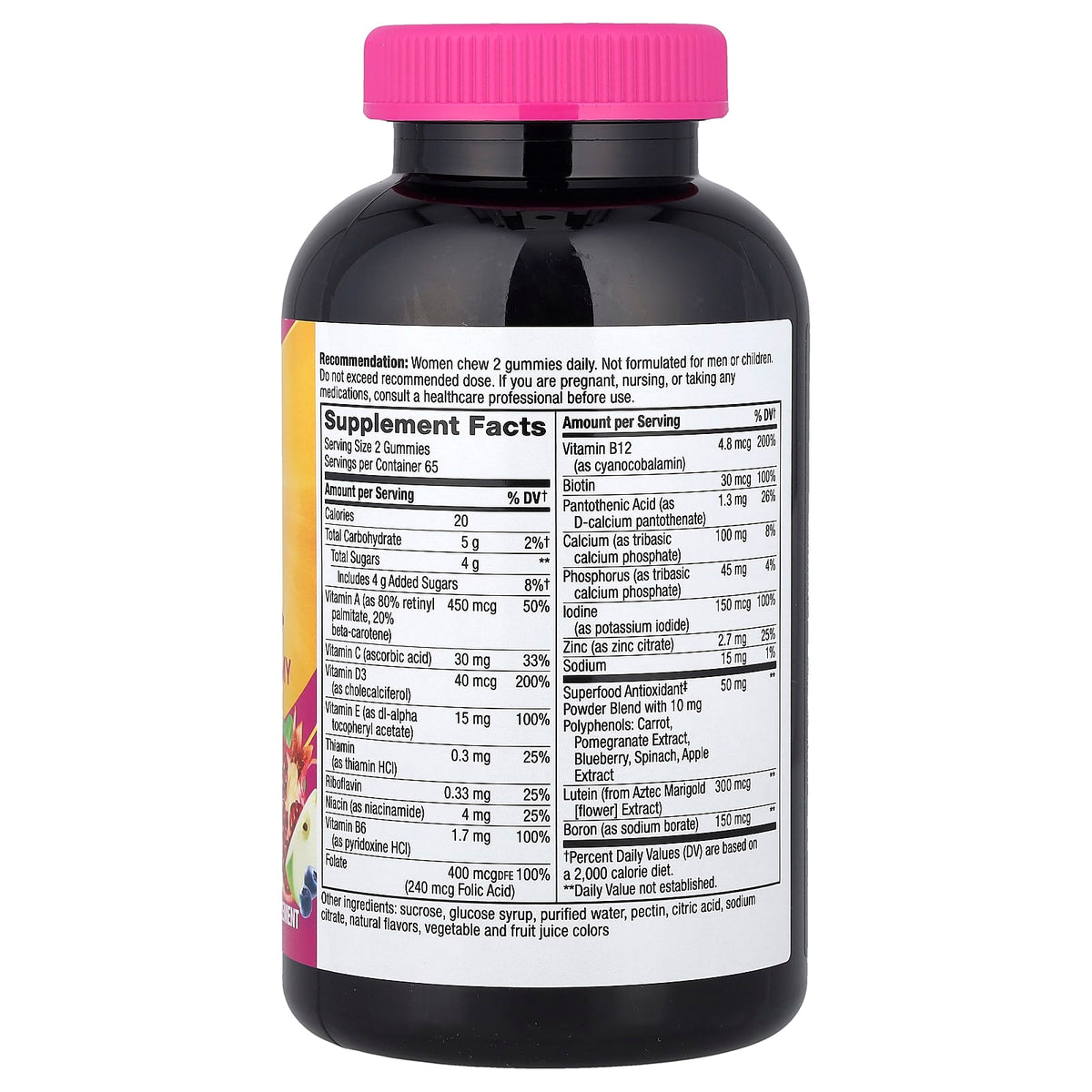 Nature's Way Alive! Women's 50+ Multivitamin Gummy, Mixed Berry, 130 Gummies - view 2