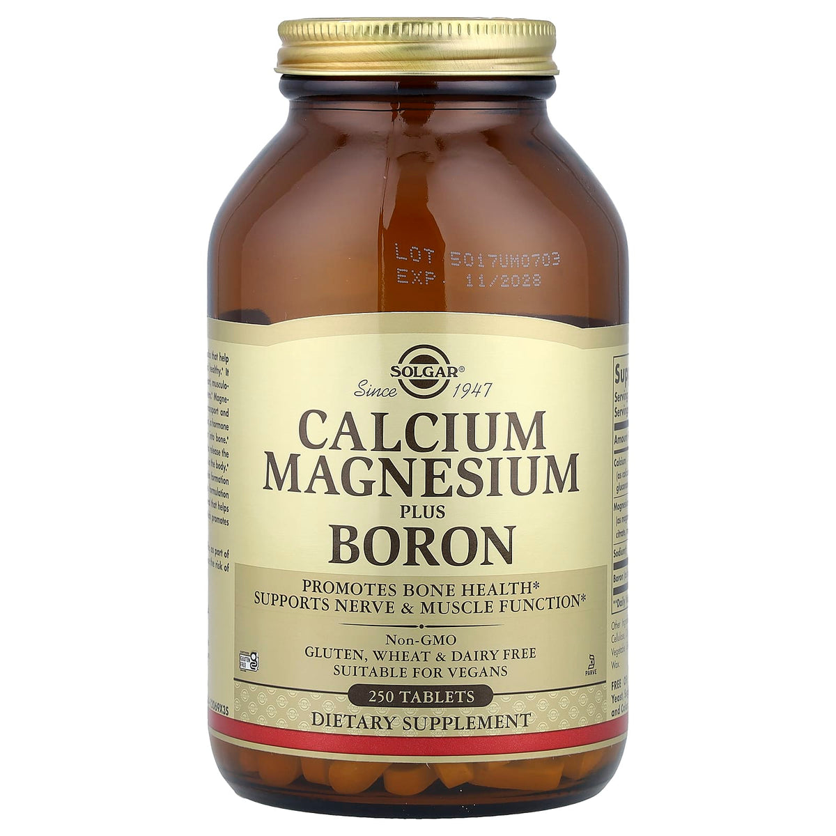 Solgar Calcium Magnesium Plus Boron 250 Tablets
