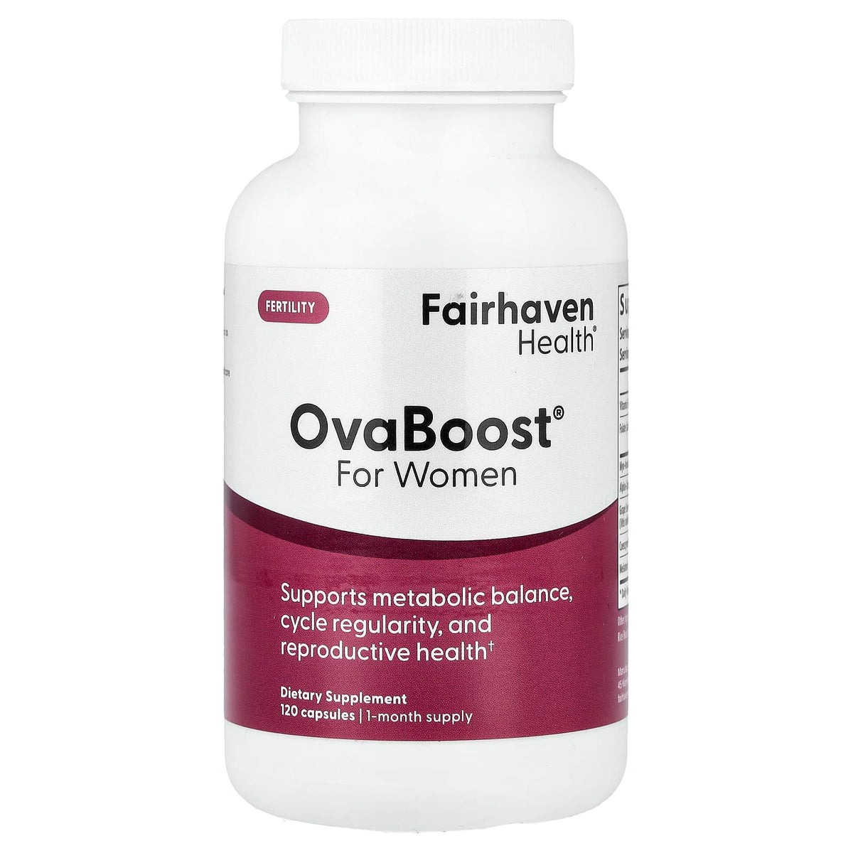 Fairhaven Health OvaBoost For Women, 120 Capsules — product view