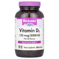 Bluebonnet Nutrition Vitamin D3, 125 mcg (5,000 IU), 250 Softgels