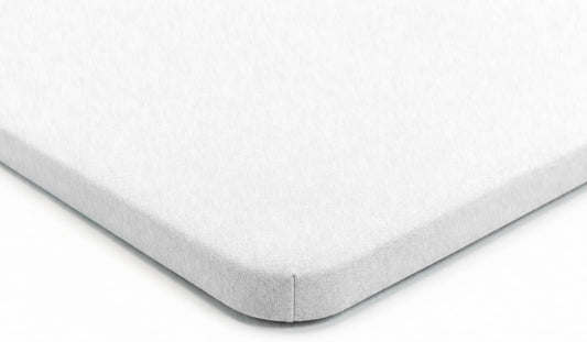 SheetWorld Fitted Bassinet Sheet 12 x 29 Inch, White Cotton Jersey