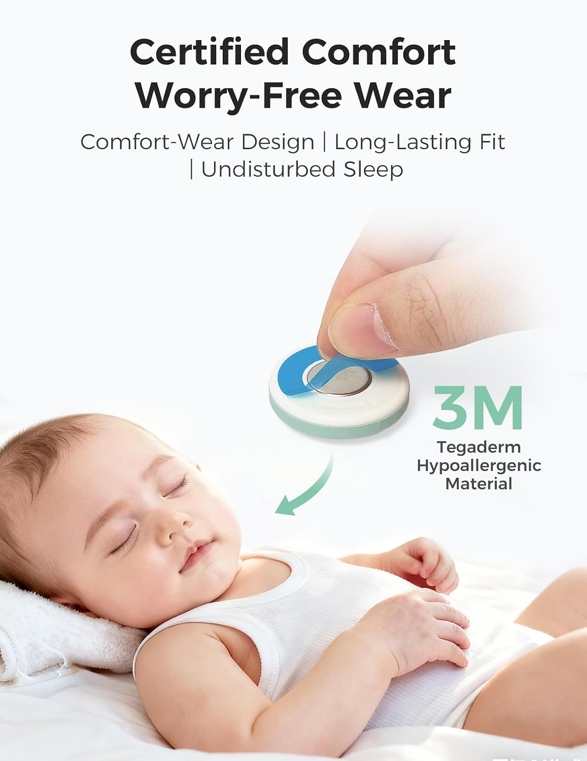 Momcozy Replacement Stickers for Momcozy Wearable Thermometer, 20 Count — alternate product view