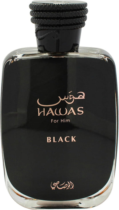 Rasasi Hawas Black Eau de Parfum Spray for Men, 3.38 oz - view 3